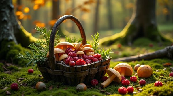 Harvest essential wild food products for gourmet cooking